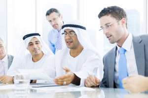 Business meeting in dubai