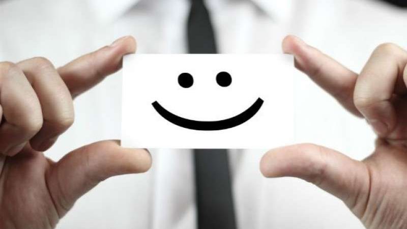 Smiling business card